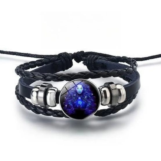 Pulsera brillante con 12 signos del zodiaco