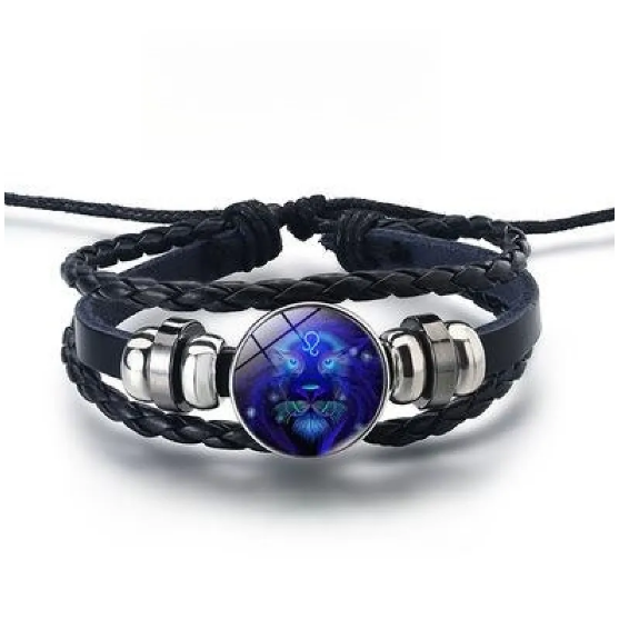 Pulsera brillante con 12 signos del zodiaco