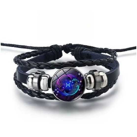 Pulsera brillante con 12 signos del zodiaco