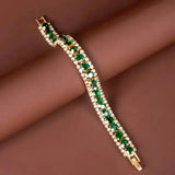 Pulsera de Oro y Verde