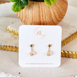 Pendientes colgantes dorados "Liana"