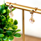 Pendientes colgantes dorados "Liana"