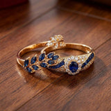 Conjunto de Anillos Dorados Abellissa