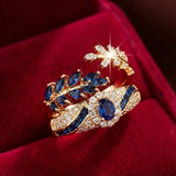 Conjunto de Anillos Dorados Abellissa