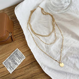 Collar chapado en oro