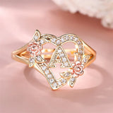 Anillo de oro con cristales
