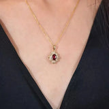 Collar de oro rosa