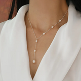 Collar de plata con perlas frescas