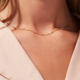 Collar con forma de cadena Danica Oro