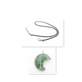 Collar con colgante de árbol de la vida de cristal