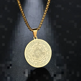 Collar con Medalla Tritón Ángel Seis Estrellas