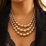 Collar con Capas en Oro Audaz