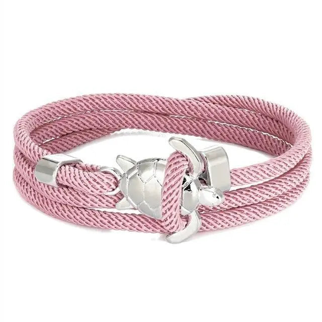 Pulsera hecha a mano con tortuga marina