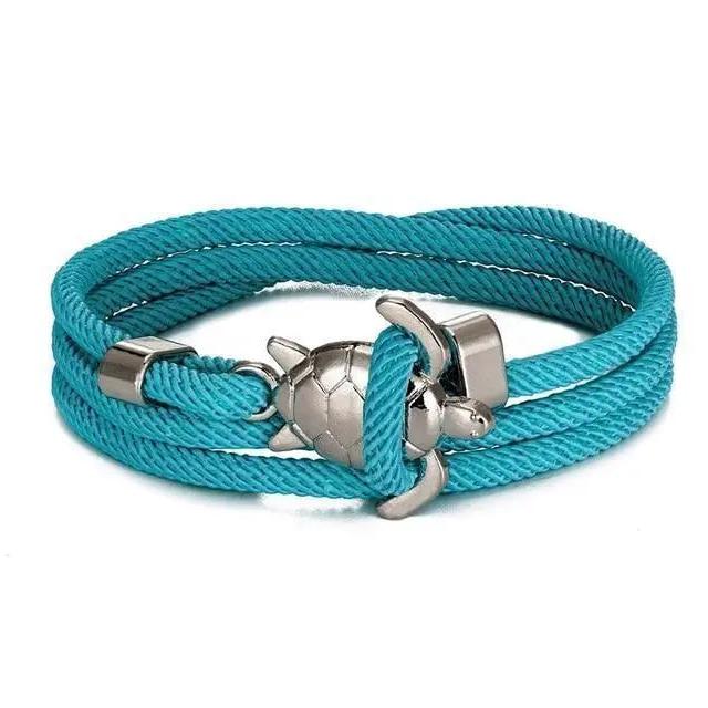 Pulsera hecha a mano con tortuga marina