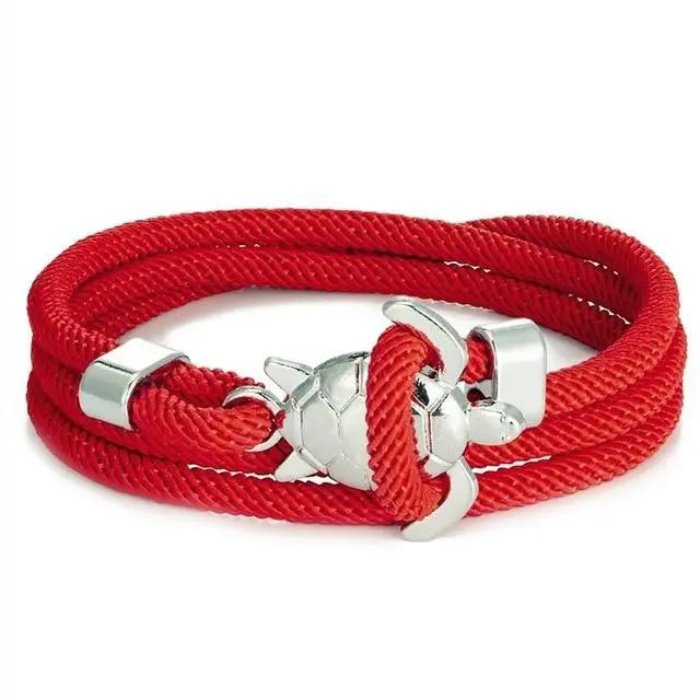 Pulsera hecha a mano con tortuga marina
