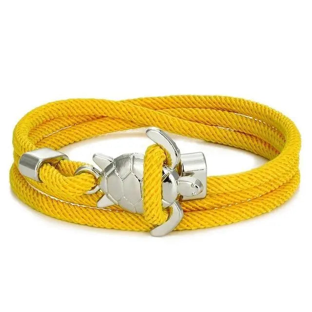 Pulsera hecha a mano con tortuga marina