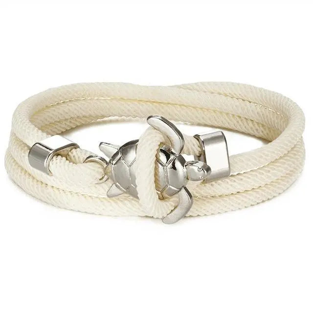 Pulsera hecha a mano con tortuga marina