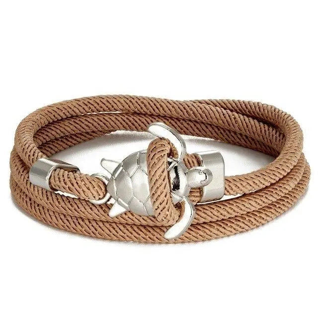 Pulsera hecha a mano con tortuga marina