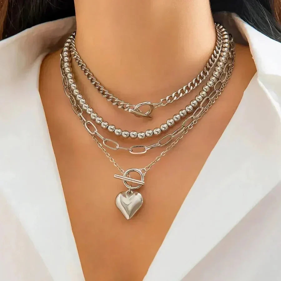 Collar de Capas de Corazón