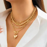 Collar de Capas de Corazón