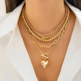 Collar de Capas de Corazón