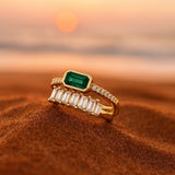 Josefine | Anillo de bronce esmaltado