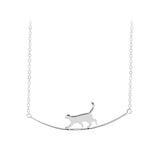 Collar de escalada para gatos en plata