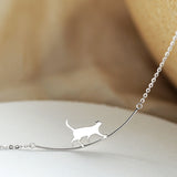 Collar de escalada para gatos en plata