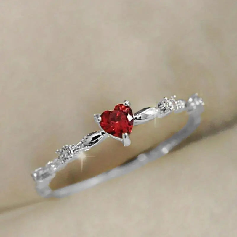Anillo de Coral de Oro Blanco