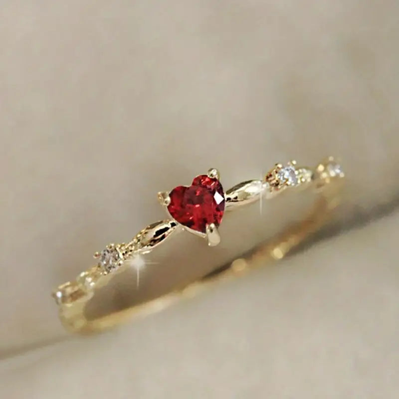 Anillo de coral de oro blanco