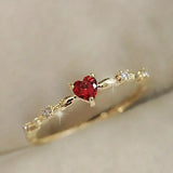 Anillo de Coral de Oro Blanco