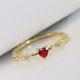 Anillo de Coral de Oro Blanco