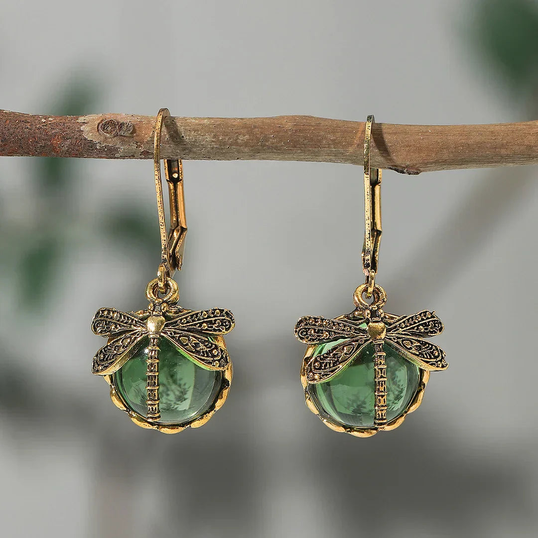 Pendientes circulares de plata antigua