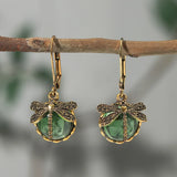Pendientes circulares de plata antigua