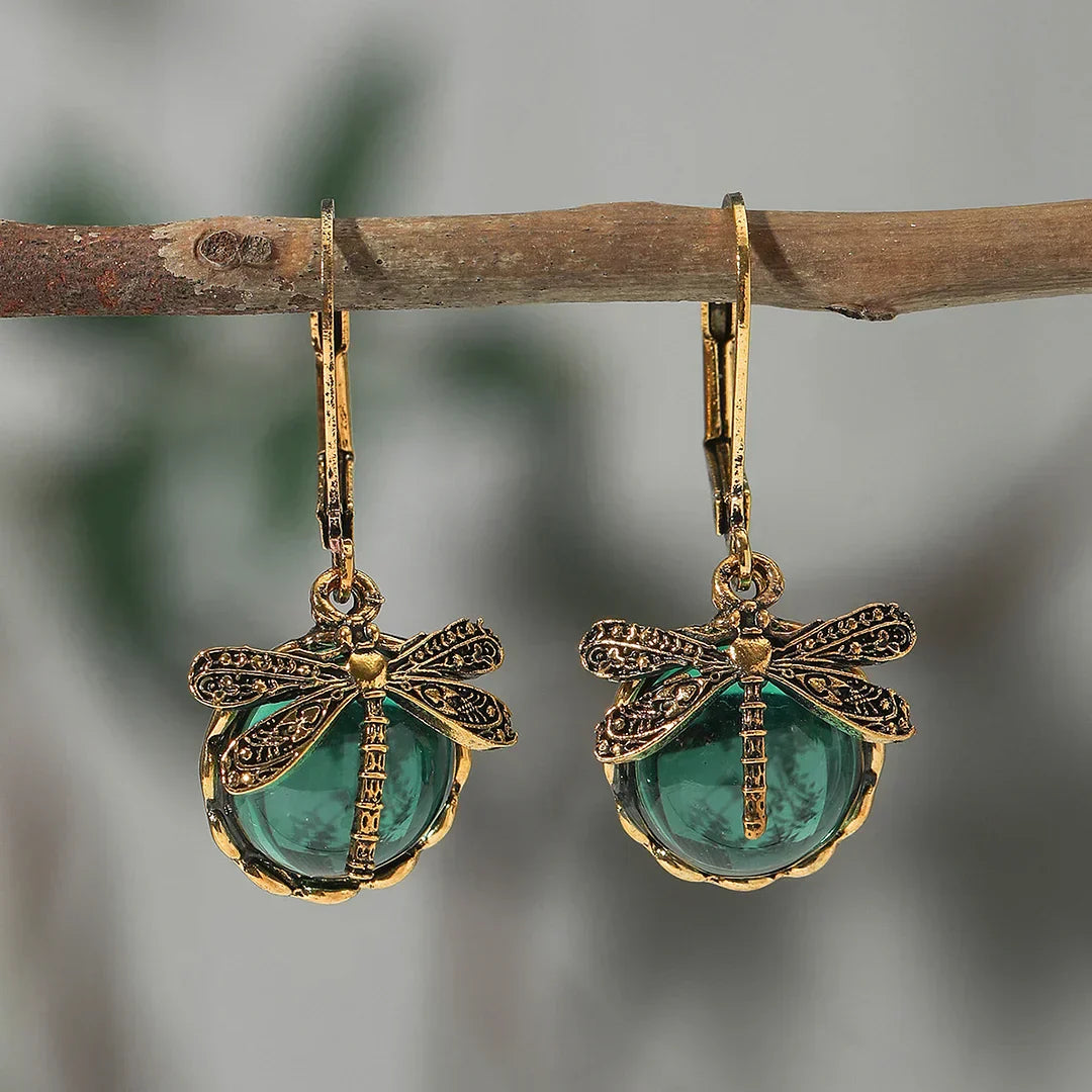 Pendientes circulares de plata antigua