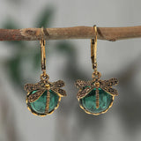 Pendientes circulares de plata antigua