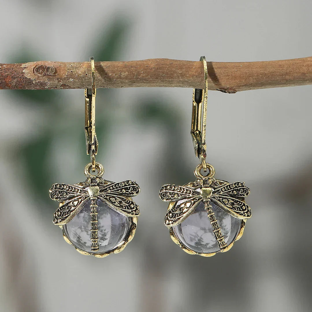 Pendientes circulares de plata antigua