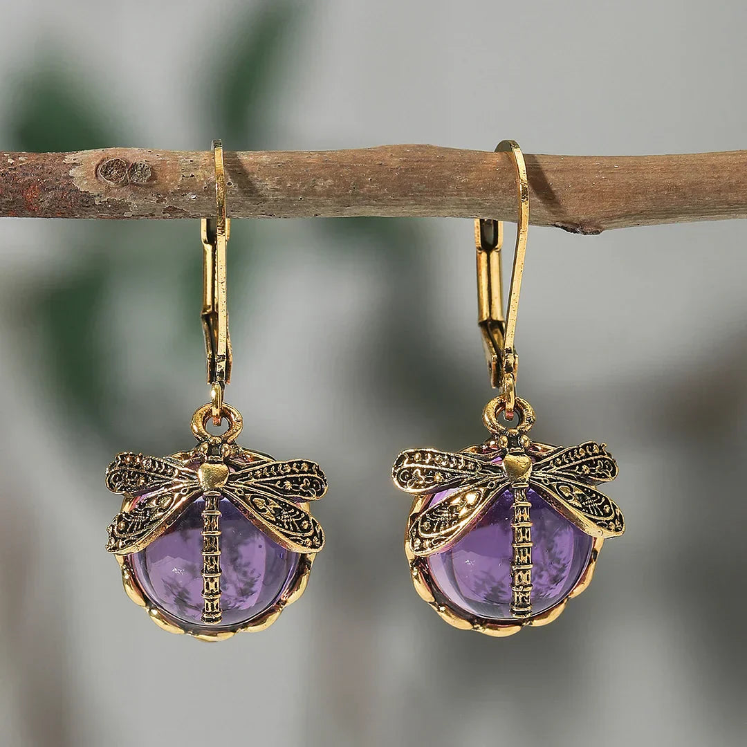 Pendientes circulares de plata antigua