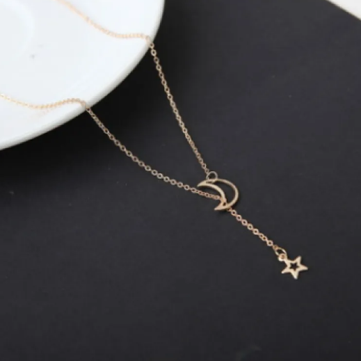 Collar Corto Estrella de Luna