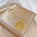 Collar Lebensbaum en Oro