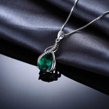 Collar Leonia con piedra de esmeralda