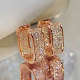 Pendientes de cristal lujosos