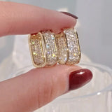 Pendientes de cristal lujosos