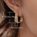 Pendientes de cristal lujosos