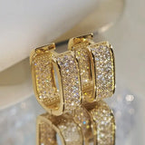 Pendientes de cristal lujosos