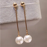 Pendientes lujosos con perlas especiales, hechos a mano