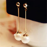 Pendientes lujosos con perlas especiales, hechos a mano