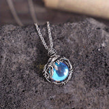 Collar Maria con piedra lunar