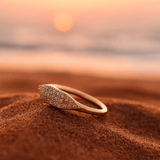 Marie | Anillo de oro con circonita