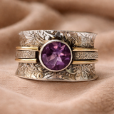 Anillo de meditación de cristal checo